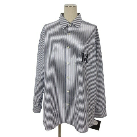 【中古】未使用品 マイカ＆ディール MICA&DEAL 25AW 刺繍ストライプシャツ 長袖 F ネイビー 0125401306 レディース 【ベクトル 古着】 260405