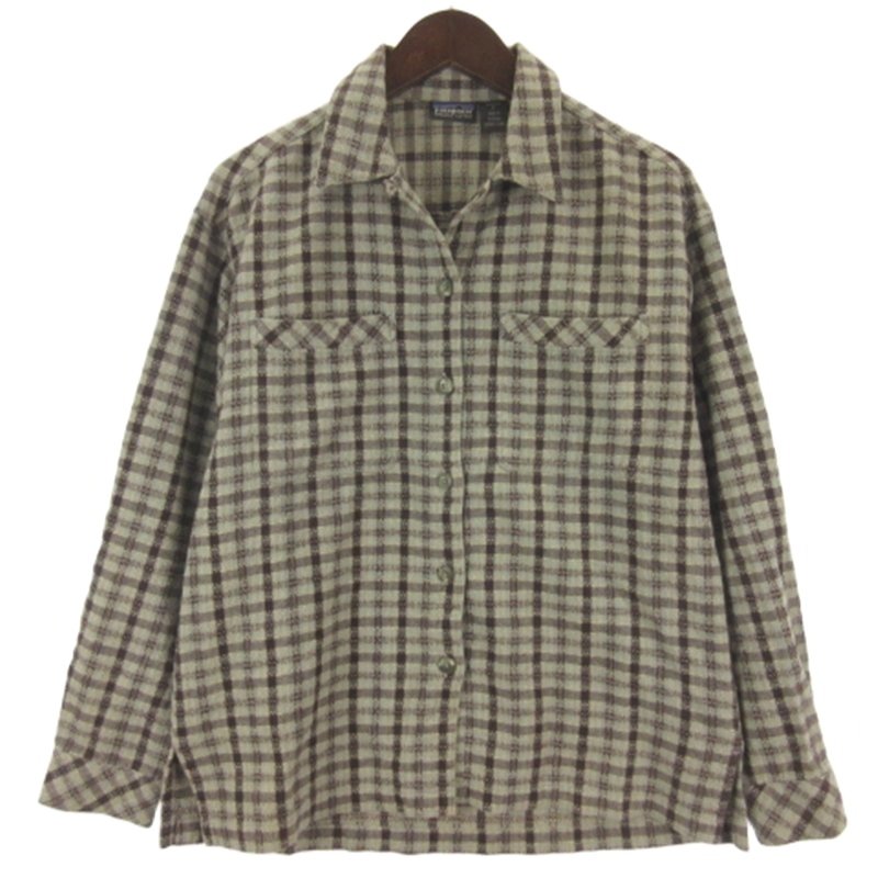 【中古】パタゴニア Patagonia ヘビーフランネル シャツ 長袖 ポルトガル製 チェック ブルー系 S ■GY28 レディース 【ベクトル 古着】 260622｜ブランド古着ベクトルプレミアム店