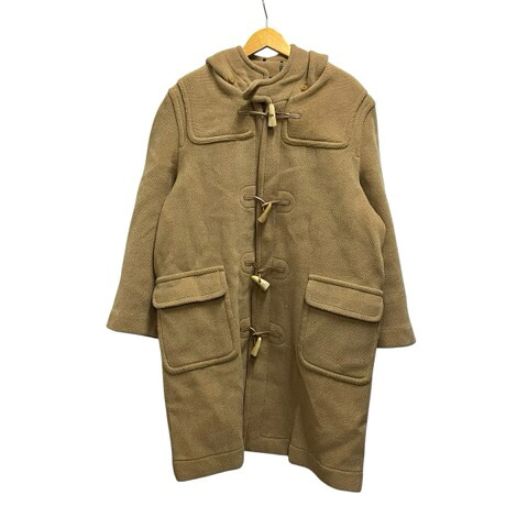 【中古】モンゴメリー MONTGOMERY ダッフルコート 長袖 無地 40 茶 ブラウン メンズ 【ベクトル 古着】 260301