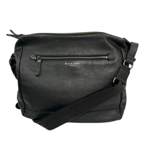 【中古】ブラックレーベルクレストブリッジ BLACK LABEL CRESTBRIDGE ショルダーバッグ 飛脚屋御徒面子 ワンポイントロゴタイプ 黒 黒いこと メンズ 【ベクター 古着】 260220