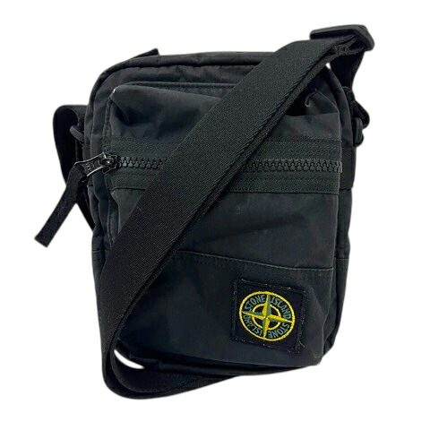 【中古】ストーンアイランド STONE ISLAND ショルダーバッグ ポーチ ミニバッグ ワンポイントロゴ 黒 ブラック メンズ 【ベクトル 古着】 260325｜ブランド古着ベクトルプレミアム店