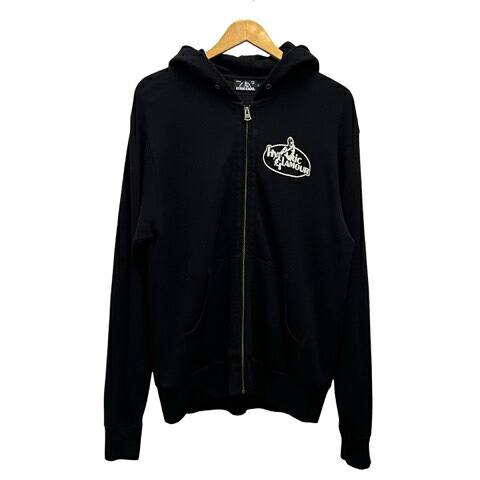 【中古】ヒステリックグラマー HYSTERIC GLAMOUR パーカー プルオーバー フーディー L 黒 ブラック メンズ 【ベクトル 古着】 260506|ブランド古着ベクトルプレミアム店