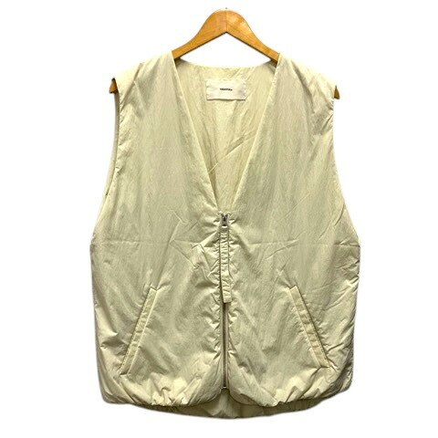 【中古】トゥデイフル TODAYFUL 12410106 Vneck Nylon Vest Vネックナイロンベスト 24年青写真 中わた F 白 象牙色 レディース 【ベクター 古着】 260523