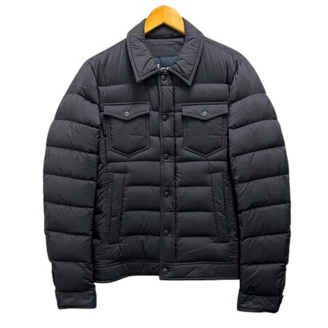 【中古】地獄ノ HERNO P落ちこむ上衣 上衣 鳥毛混 ナイロン 無地 長袖 46 黒 黒いこと メンズ 【ベクター 古着】 260602