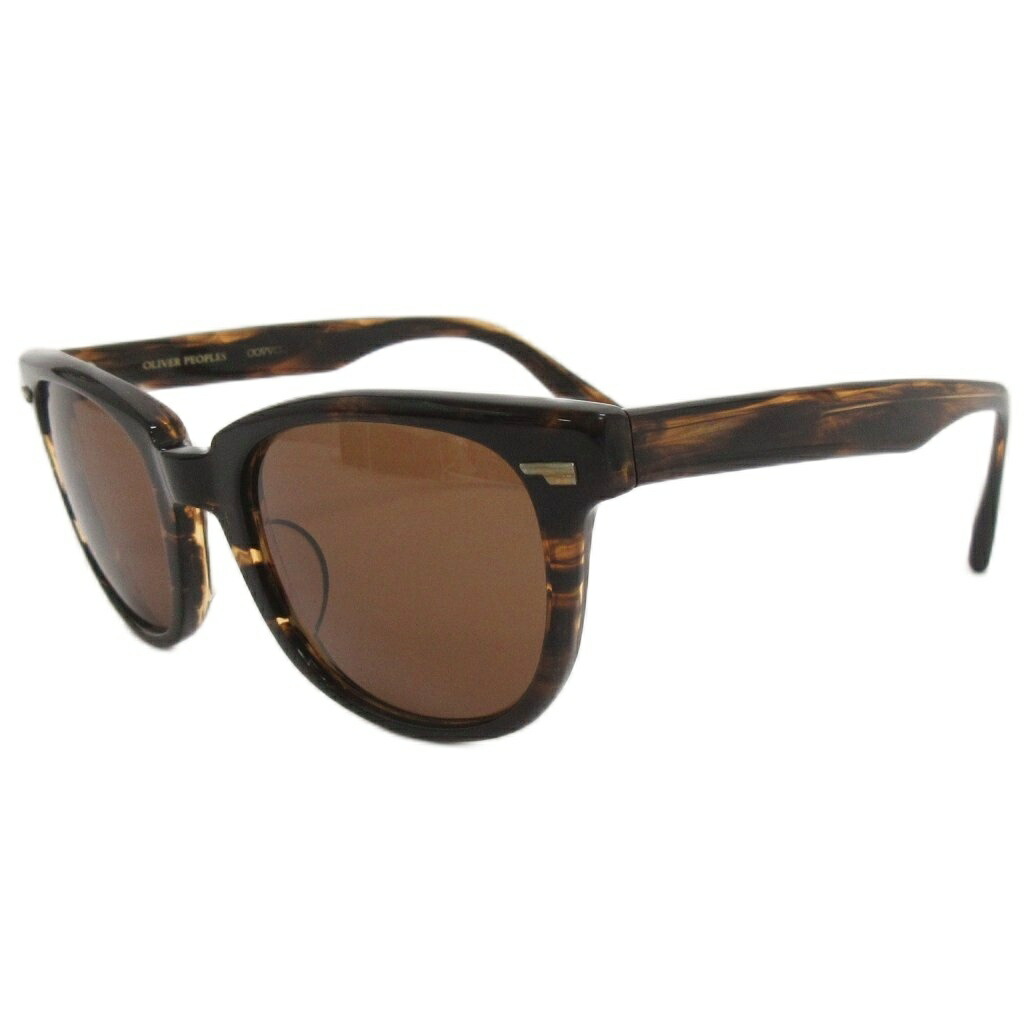 【中古】オリバーピープルズ OLIVER PEOPLES Masek-J サングラス ボストンウエリントンシェイプ COCO2 ダークブラウン 51□22-145 メンズ 【ベクトル 古着】 260129