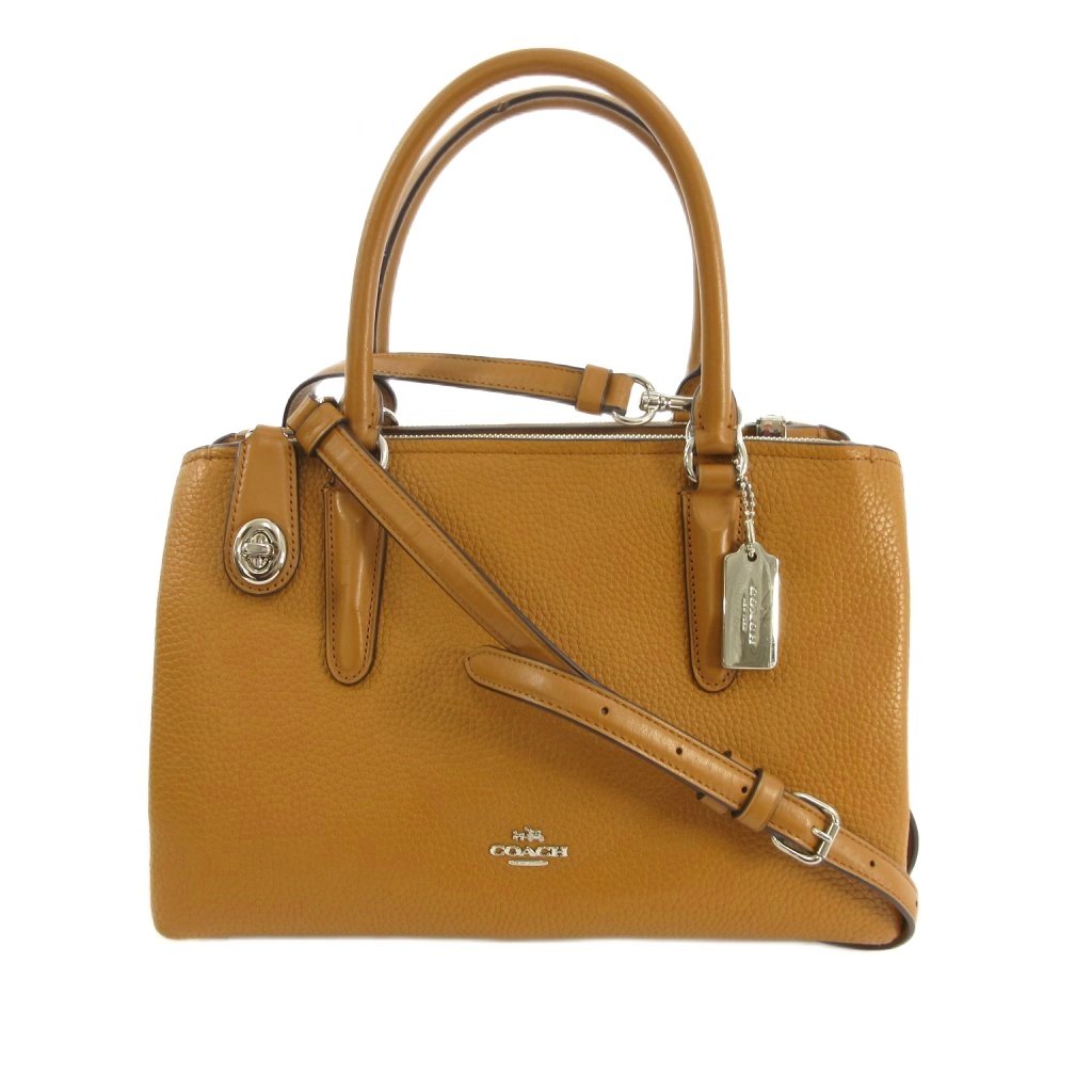【中古】コーチ職 COACH 持ちはこび櫂 ブルックリン ハンドバック 肩肉 2Way 金属元素一皿 56839 茶 赤銅色 レディース 【ベクター 古着】 260208