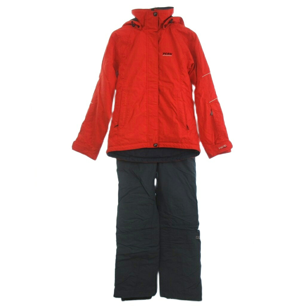 【中古】まっ盛り動作 PEAK PERFORMANCE PRIMO2003 スキーの板御召しもの セットアップ 上下 オレンジ色系 S ■GY99 メンズ 【ベクター 古着】 260206