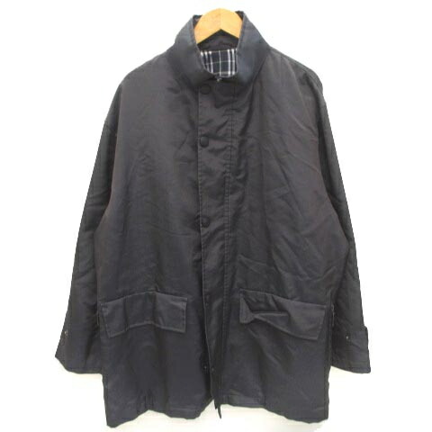 【中古】バーバリーズ Burberrys ヴィンテージ 厚地の外套 裏照合のしるし ナイロン 濃灰色薄墨色 LY L位 アウター ■GY11 メンズ 【ベクター 古着】 260314