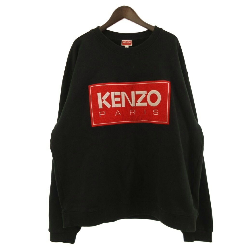 【中古】ケンゾー KENZO スウェット トレーナー プルオーバー クルーネック ロゴ コットン 黒 ブラック XL 大きいサイズ メンズ 【ベクトル 古着】 260325 8,806円