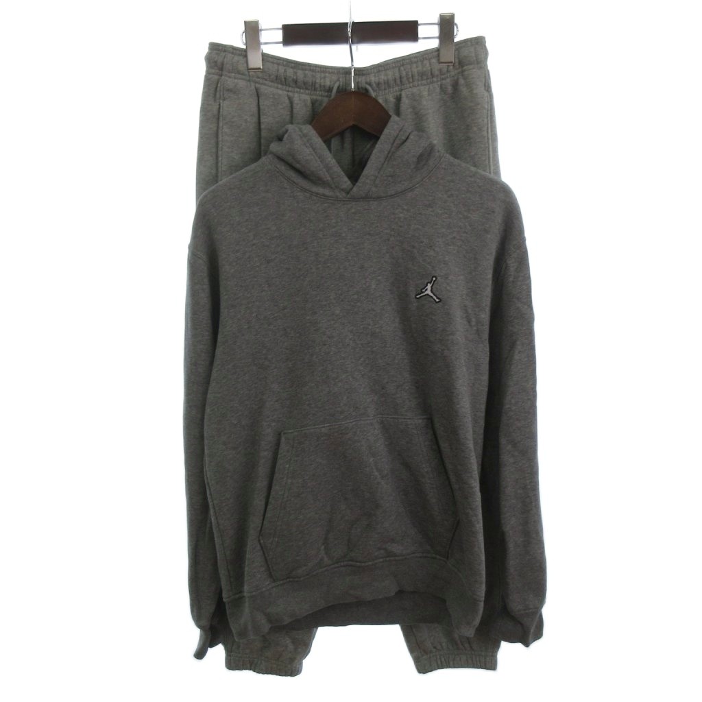 【中古】ナイキ NIKE ジョーダン 上下 セットアップ 流汗 裏起毛 薄墨色 S L メンズ 【ベクター 古着】 260328