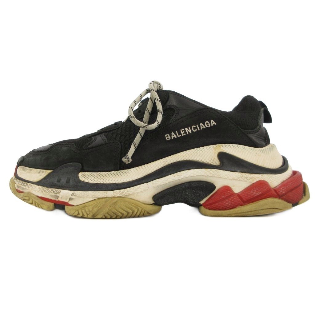 【中古】バレンシアガ BALENCIAGA Triple S スニーカー トリプルS 27糎 黒 黒いこと 533882 ☆AA★ ■GY47 メンズ 【ベクター 古着】 260425