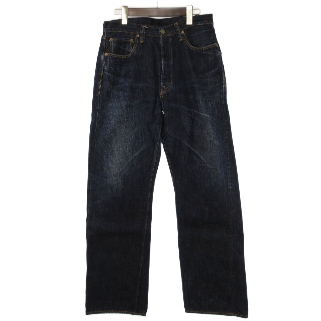 【中古】盛りだくさんかぞえ上げる FULLCOUNT 0105W Wide Denim 13.7薬局衡オンス 広広としたジーンズ ズボン下 30 インディゴ メンズ 【ベクター 古着】 260525