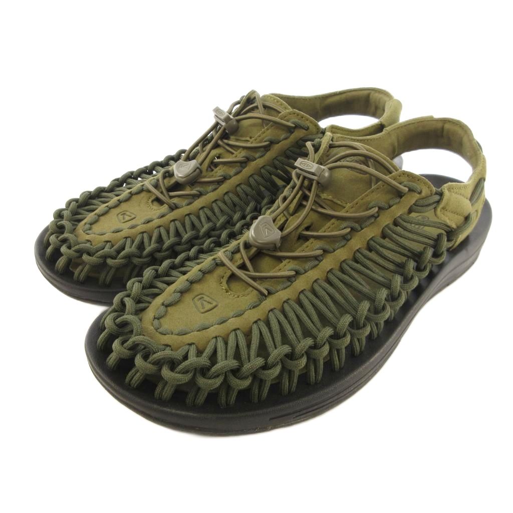 【中古】キーン KEEN UNEEK 特殊 サンダル スエードクロス 26 martini olive オリーブ メンズ 【ベクター 古着】 260602