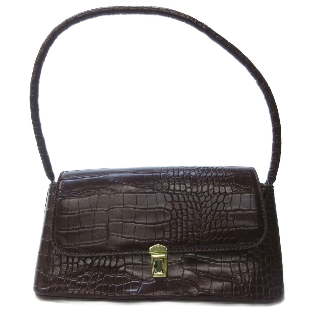 【美品】クワンペン クロコダイル ハンドバッグ 2way 肩掛け GENUINE 美品】クワンペン クロコダイル ハンドバッグ 2way 肩掛け GENUINE