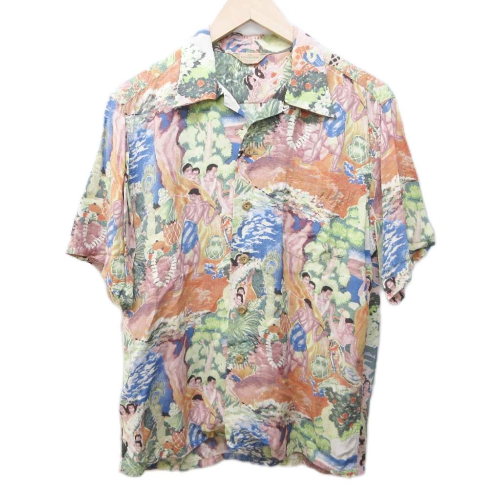 【中古】サンサーフ 東洋 SUN SURF 03SS スペシャルエディション KAMEHAMEHA ORIGINAL MATSON MENU マトソンのメニュー柄 アロハシャツ 総柄 SS31218 M マルチカラー STK 1221 メンズ 【ベクトル 古着】 251221