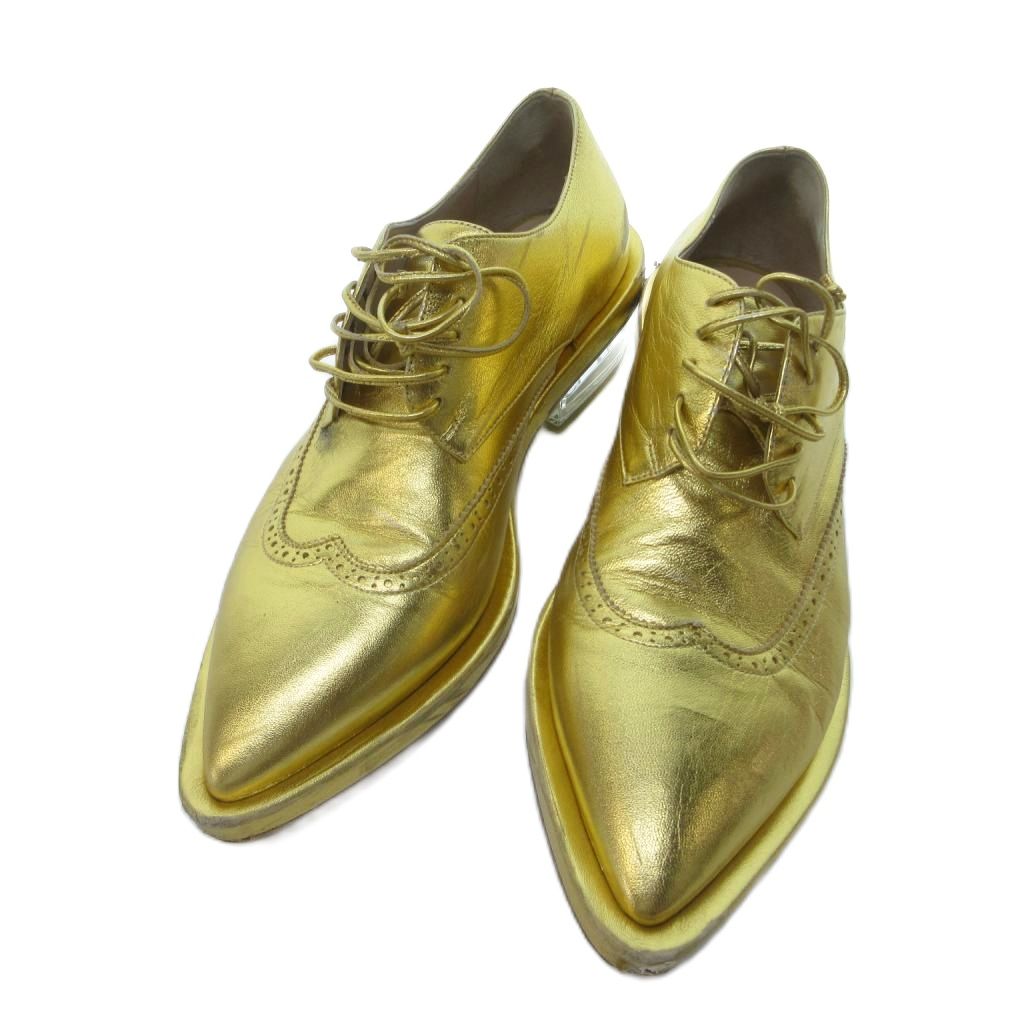 【中古】Simone Rocha シモーネロシャ ドレスシューズ 38 ゴールド レディース 【ベクトル 古着】 260416