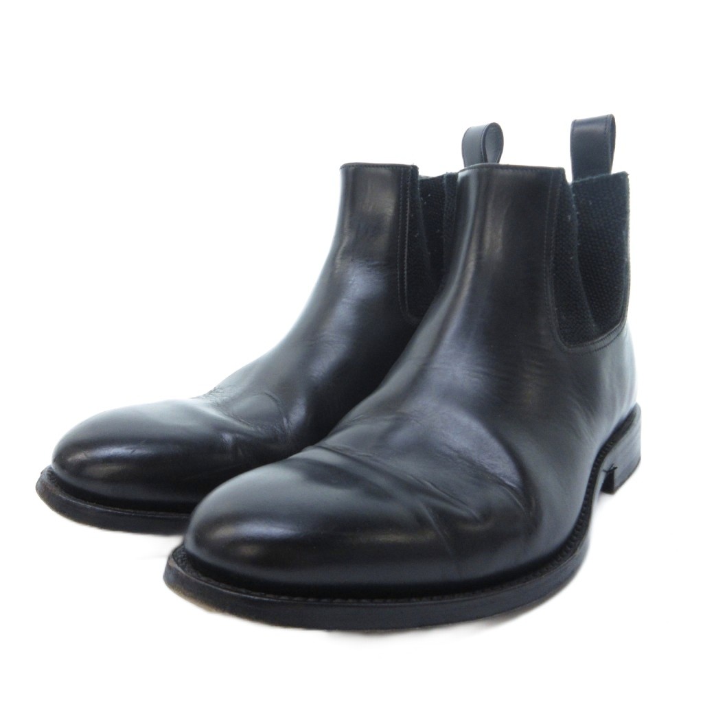【中古】ディオールオム Dior HOMME エディ期 15H SU サイドゴアブーツ プレーントゥ ウッドソール なめし革 42  /HW ☆AA★ メンズ 【ベクター 古着】 260515