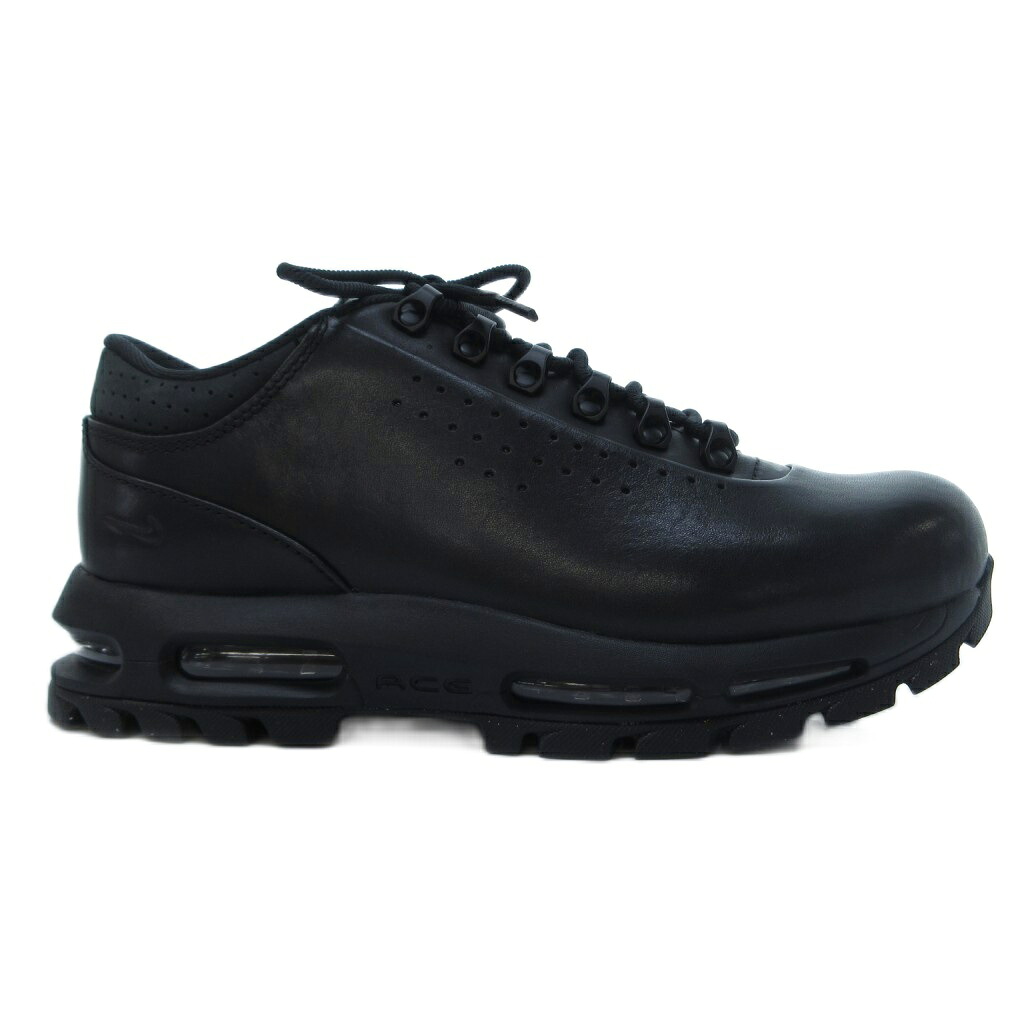 【中古】未当て嵌める品 ナイキ NIKE 引き舟付き添い人 AIR MAX GOADOME LOW SP ACG BLACK スニーカー なめし革 ビジブルエアー 置き目とり捨てる 黒 黒いこと IQ0641 27.5 /HW メンズ 【ベクター 古着】 260529