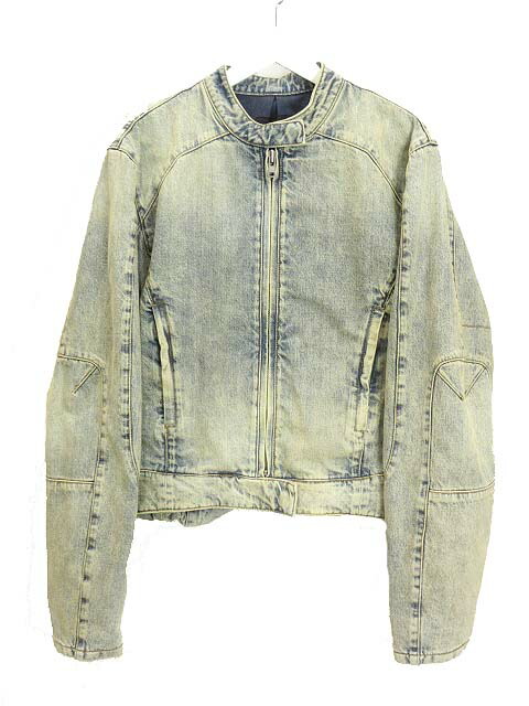 【中古】entire studios エンタイアスタジオ 24SS MOTO DENIM JACKET モト デニムジャケット M ブルー系 ジップアップ Gジャン アウター メンズ 【ベクトル 古着】 241210