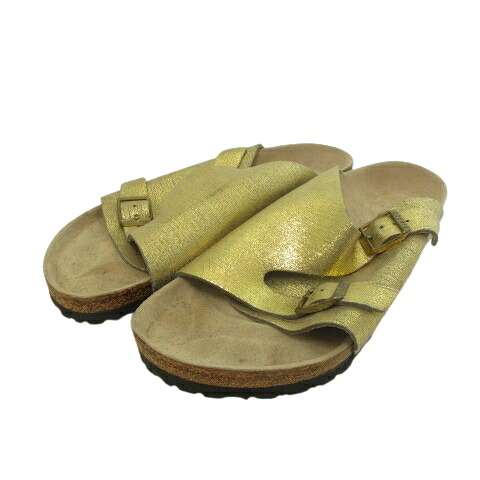 【中古】ビルケンシュトック BIRKENSTOCK チューリッヒ ZURICH 40 26糎 ゴールド系 サンダル 靴 ジューズ メンズ 【ベクター 古着】 250518