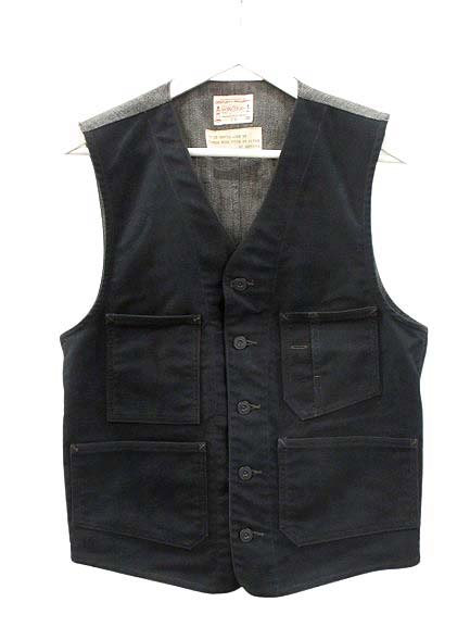 楽天市場】【中古】 BONCOURA (ボンクラ) PIPING VEST BLUE MOCK TWIST