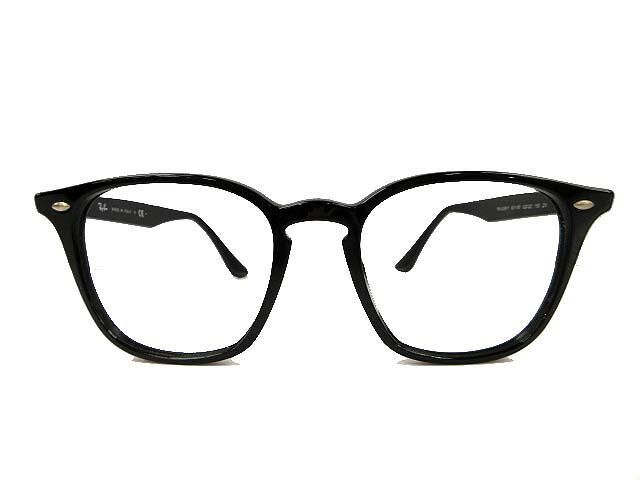 【中古】レイバン RAY BAN 黒眼鏡 ひな形 RB4258-F 盛りだくさん相応う ウェリントン 眼鏡 黒 黒いこと イタリア製 52 20?AA★ メンズ レディース 【ベクター 古着】 250627