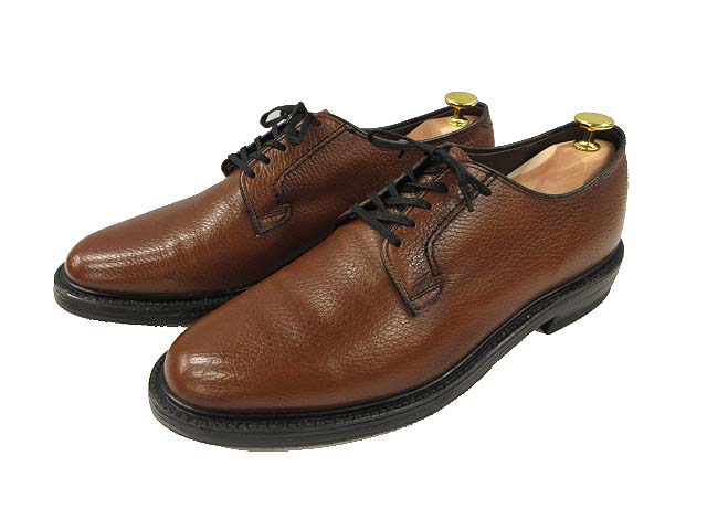 【中古】ヴィンテージ VINTAGE 70s 80s ハノーバー Hanover プレーントゥ ドレスシューズ レザー USA製 ブラウン 9.5 メンズ 【ベクトル 古着】 250820
