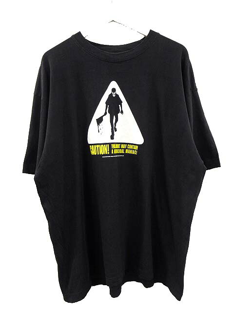 【中古】00s 隣人13号 Tシャツ XL ホラー映画 ムービー プロモ プリント ブラック メンズ 【ベクトル 古着】 250824