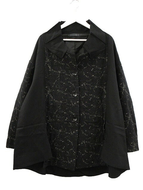 萌　MOYURU　コート　黒　　M〜L　ビッグシルエット　男女兼用　美品 萌 MOYURU コート 黒 M〜L ビッグシルエット 男女兼用 美品 【公式通販】