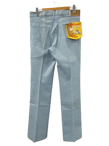 【中古】未使用品 リー LEE 80s ブーツカット フレアパンツ RIDERS Boot Cut FLAre USA製 42TALON サックスブルー メンズ 【ベクトル 古着】 250902