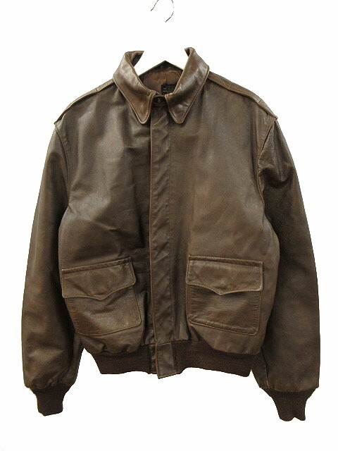 vintage リアルレザー A-2 ジャケット　90s 90s AEROPOSTALE 