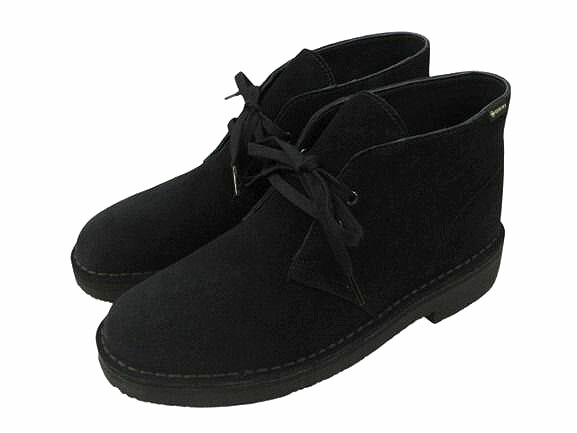 【中古】クラークス clarks Desert BT GTX Black Sde 11826 デザートブーツ GORE-TEX ゴアテックス UK 7 1/2 黒 ブラック スウェード レザーシューズ 靴 メンズ 【ベクトル 古着】 251206