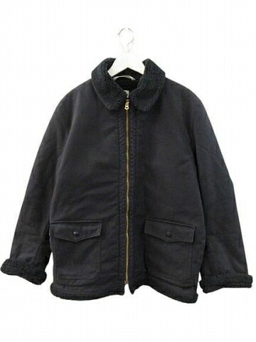 【中古】ネセサリーオアアンネセサリー Necessary or Unnecessary 裏ボア デッキジャケット ネイビー 3 メンズ 【ベクトル 古着】 260109