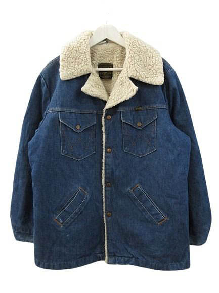 【中古】ラングラー WRANGLER 70s 80s デニム ランチコート ボア USA製 ヴィンテージ XL メンズ 【ベクトル 古着】 260203｜ブランド古着ベクトルプレミアム店