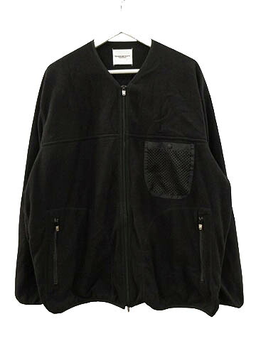 【中古】タカヒロミヤシタザソロイスト TAKAHIRO MIYASHITA The Soloist. back gusset sleeve full zip fleece jacket フリースジャケット 黒いこと 44 メンズ 【ベクター 古着】 260207