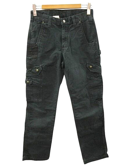 【中古】カーハート carhartt Relaxed Fit Ripstop Cargo Work Double Knee B342 リップストップ カーゴパンツ ダブルニー 30 黒 ブラック ワークパンツ ボトムス メンズ 【ベクトル 古着】 260219