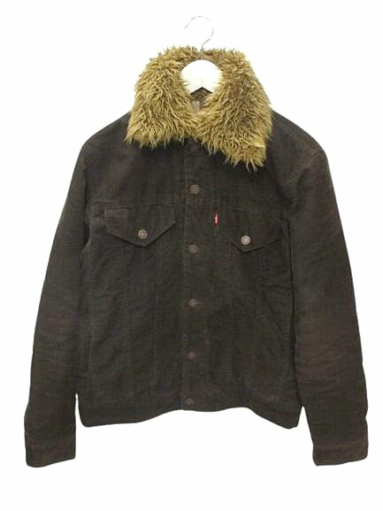 【中古】リーバイス Levi's 70500-00 コーデュロイ ジャケット M 茶色 ブラウン 襟ボア アウター メンズ 【ベクトル 古着】 260303
