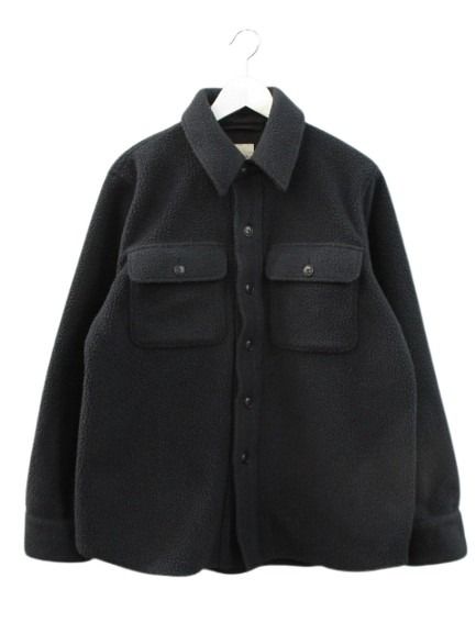 【中古】ミダ M.I.D.A MIDA フリース CPO 上衣 M 黒 黒いこと FLEECE CPO SHT-JKT アウター 厚地の外套 メンズ 【ベクター 古着】 260320 メンズファッション-コート・ジャケット