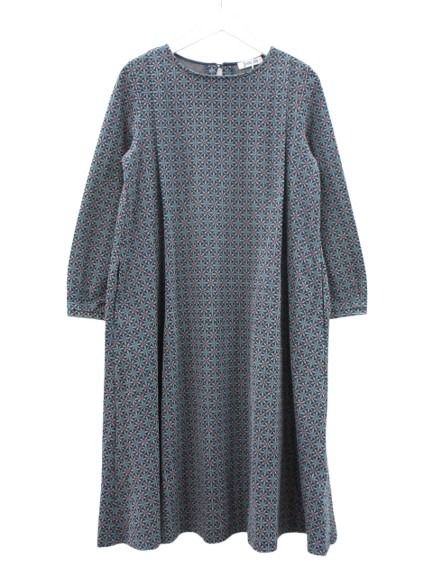 【中古】ホコモモラ JOCOMOMOLA Armadura de flores ジャカードワンピース 2026SS ネイビー 紺 40 シビラ Sybilla レディース 【ベクトル 古着】 260323