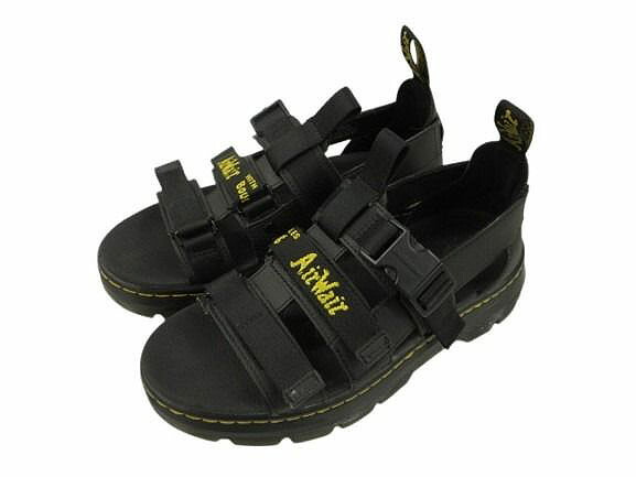 【中古】お医者さんマーチン DR.MARTENS PEARSON ペアソン サンダル UK6 黒 黒いこと シューズ 靴 メンズ レディース 【ベクター 古着】 260325