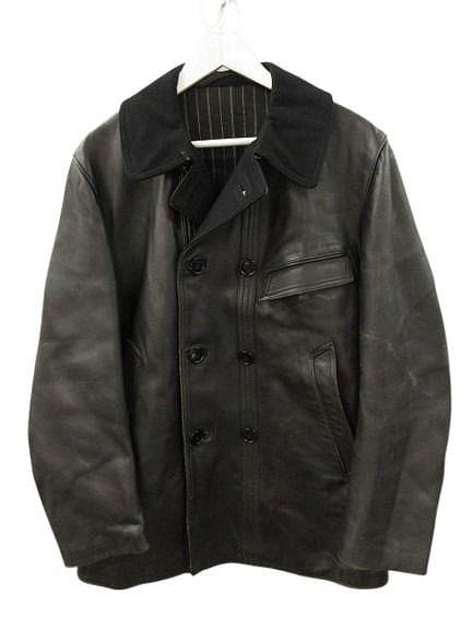【中古】ヴィンテージ VINTAGE 50s MTVC フランス レザー コルビジェジャケット ウール襟 ブラック 48 メンズ 【ベクトル 古着】 260325 39,715円
