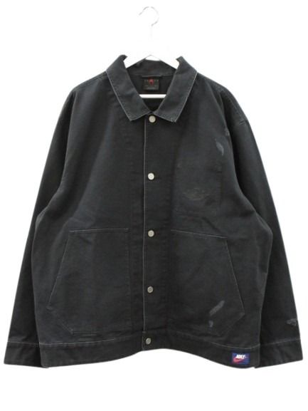 【中古】ナイキ NIKE エア湖 ジョーダン レア エア湖 風の強い町 メンズ 上衣 2XL XXL 黒いこと 黒 アウター 厚地の外套 メンズ 【ベクター 古着】 260328