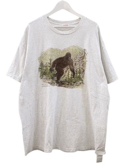 【中古】ナイスネス NICENESS G.BERNARD BIGFOOT Tシャツ XL グレー系 半袖 ビッグフット トップス メンズ 【ベクトル 古着】 260329