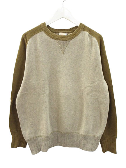 【中古】TWO MOON トゥームーン FREEDOM SLEEVE SWEAT SHIRT フリーダムスリーブ スウェットシャツ 46 グレー系 長袖 トレーナー トップス メンズ 【ベクトル 古着】 260402