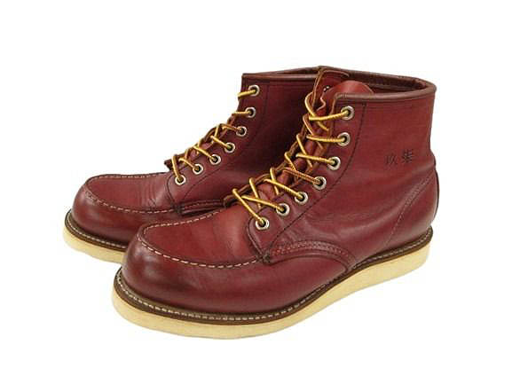 【中古】レッドウィング REDWING 98年 8875 香港返還モデル アイリッシュセッター モックトゥ ブーツ 7.5E 犬タグ 赤茶 ヴィンテージ メンズ 【ベクトル 古着】 260404