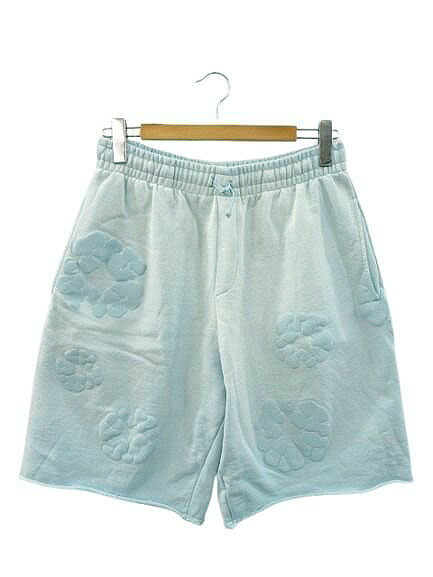 【中古】デニムティアーズ DENIM TEARS MONO COTTON WREATH SWEAT SHORTS モノ コットン リース スウェット ショーツ ショートパンツ M ライトブルー ハーフパンツ ボトムス メンズ 【ベクトル 古着】 260408