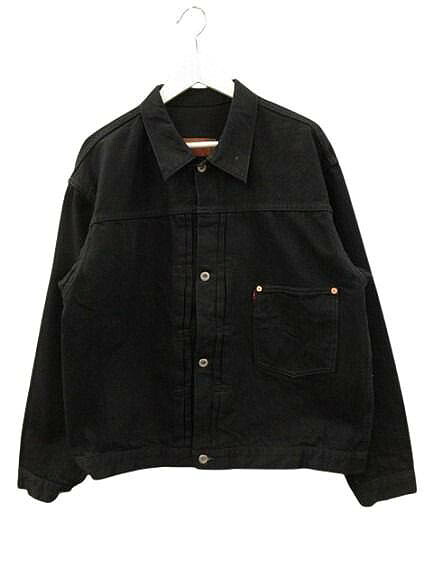 【中古】TCBジーンズ TCB JEANS Late S40's BKBK ブラック デニムジャケット 46 Tバック 1st 大戦モデル Gジャン メンズ 【ベクトル 古着】 260408