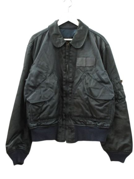 【中古】アルファ ALPHA 90s CWU 45/P フライトジャケット ミリタリー USA製 ネイビー L メンズ 【ベクトル 古着】 260413