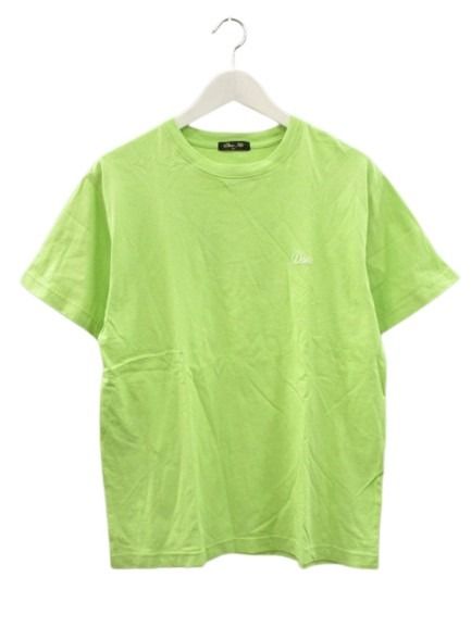 【中古】ダイム DIME MTL ロゴ 刺繍 Tシャツ 半袖 S ライムグリーン 黄緑 トップス カットソー メンズ 【ベクトル 古着】 260417