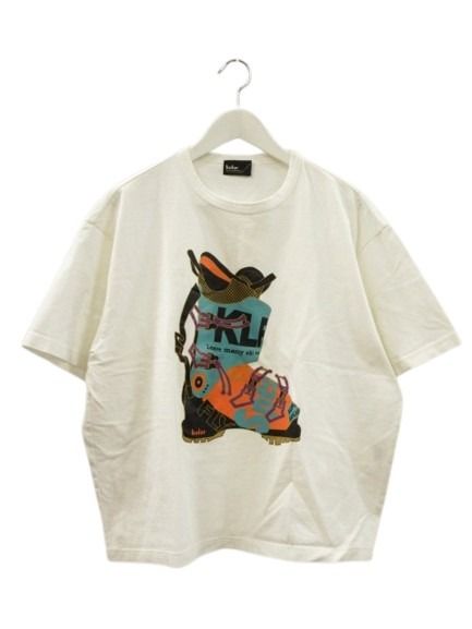 【中古】カラー kolor 度詰コットン天竺TEE 半袖 Tシャツ プリント 2 ホワイト 白 トップス カットソー メンズ 【ベクトル 古着】 260417